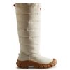 Tall Boots * | Hunter Women'S Intrepid Insulated Tall Snow Boots In White Willow/Gum