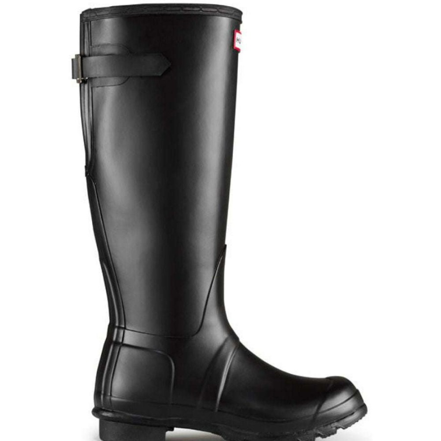 Tall Boots * | Hunter Women'S Original Back Adjustable Rain Boots In Black