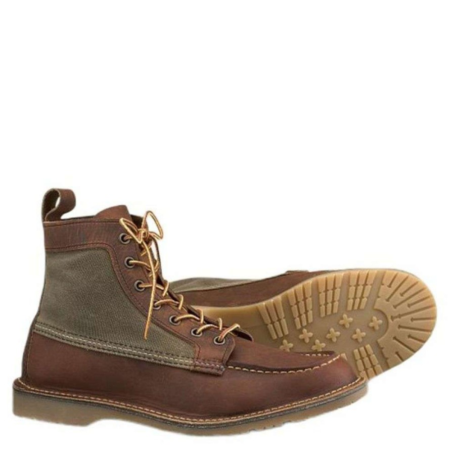 Lace-Up Boots * | Red Wing Shoes Red Wing Men'S Weekender Canvas Moc 3335 In Copper Rough & Tough