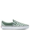 Slip-Ons * | Vans Colour Theory Checkerboard Classic Slip-On In Duck Green