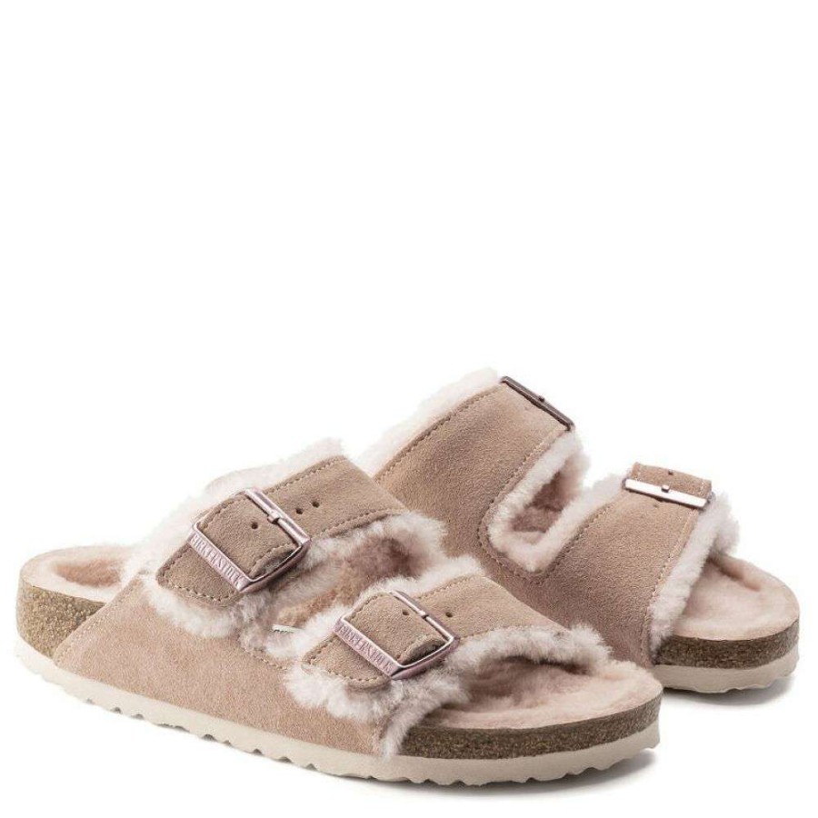 Indoor * | Birkenstock Women'S Arizona Shearling In Light Rose