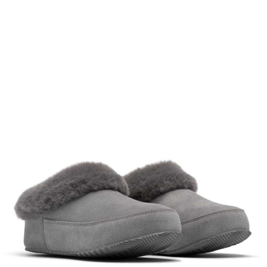 Indoor * | Sorel Women'S Sorel Go Coffee Run Slipper In Quarry/Quarry