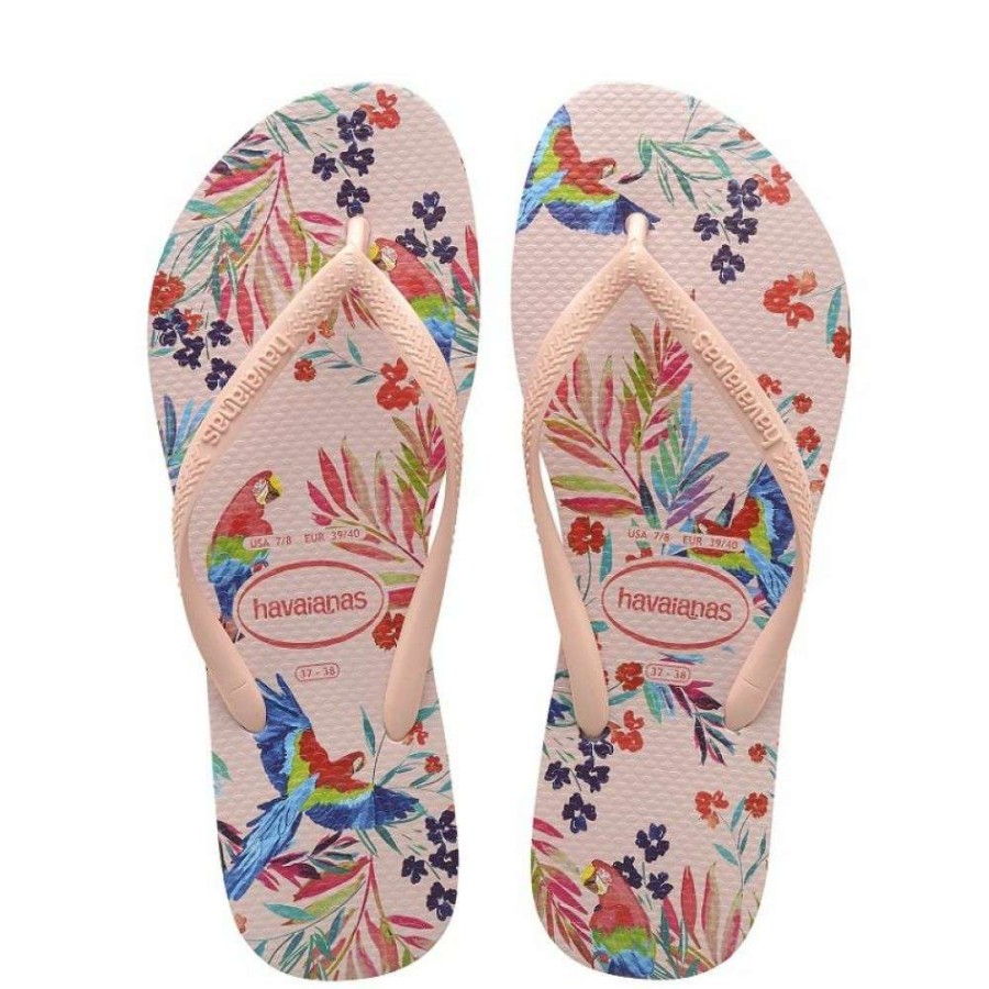 Flip-Flops * | Havaianas Women'S Slim Tropical Flip Flop In Ballet Rose