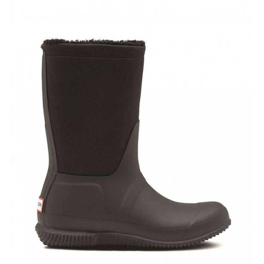 Tall Boots * | Hunter Women'S Original Insulated Roll Top Sherpa Boot In Black