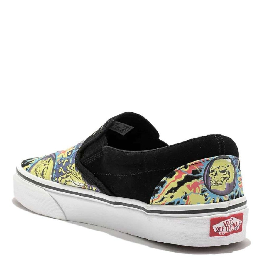 Slip-Ons * | Vans Men'S Glow Wizard Classic Slip-On In Black/White