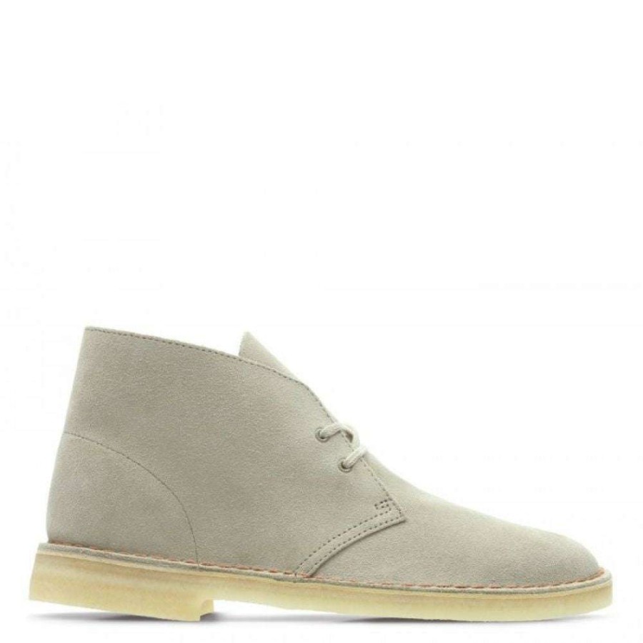 Lace-Up Boots * | Clarks Men'S Desert Boot In Sand Suede