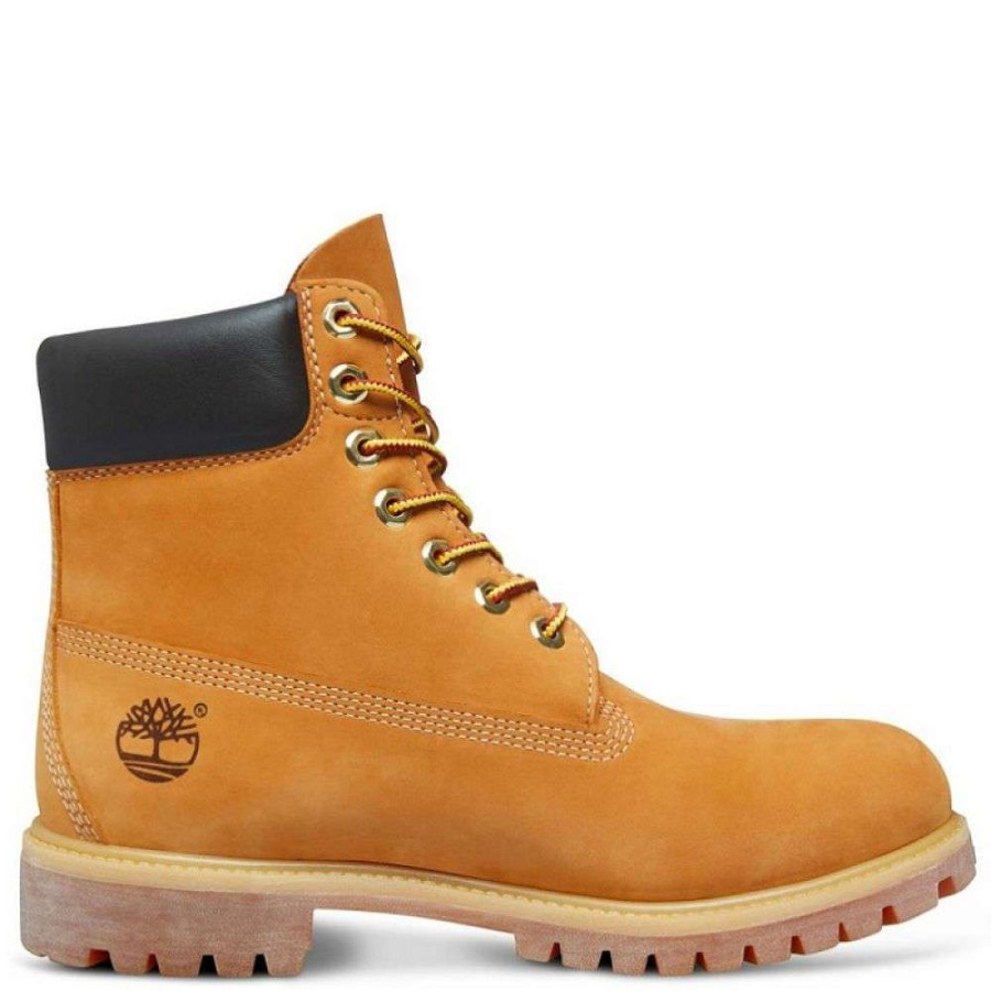 Lace-Up Boots * | Timberland Men'S Icon 6 Inch Premium Boot In Wheat Nubuck