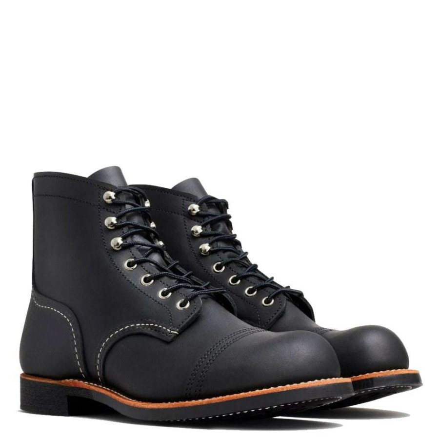 Lace-Up Boots * | Red Wing Shoes Red Wing Men'S Iron Ranger 8084 In Black