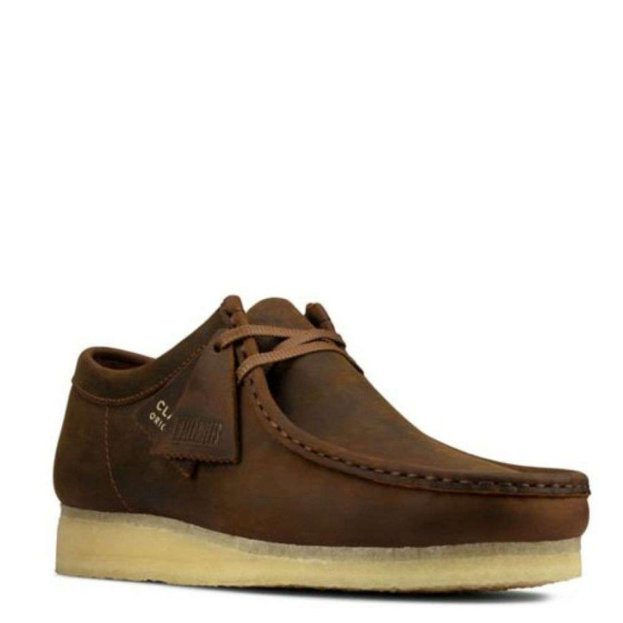 Lace-Up Boots * | Clarks Men'S Wallabee In Beeswax