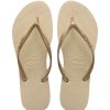 Flip-Flops * | Havaianas Women'S Slim Flip Flop In Sand Gold