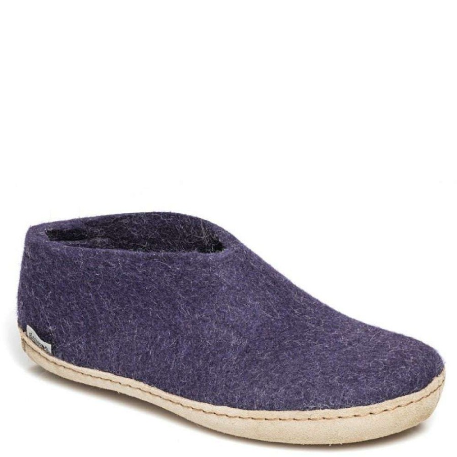 Indoor * | Glerups Women'S Shoe Leather Sole In Purple