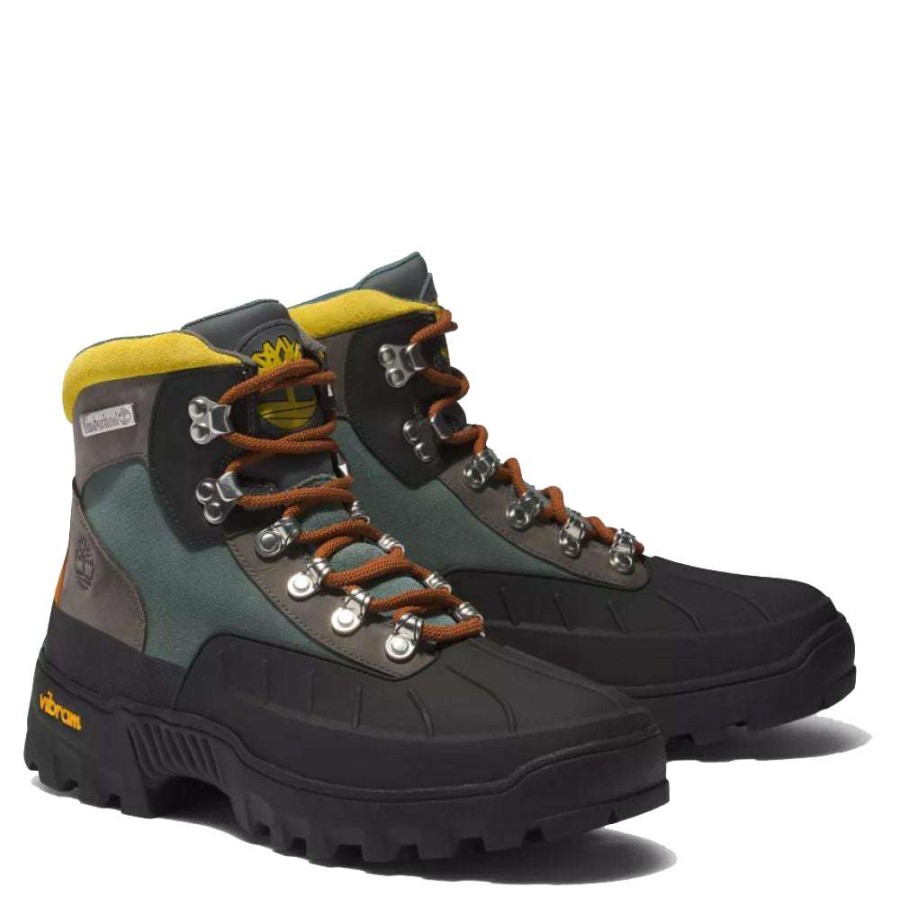 Lace-Up Boots * | Timberland Men'S Euro Hiker Shell Toe Boots In Medium Grey Nubuck