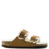 Indoor * | Birkenstock Arizona Shearling In Mink (Narrow Width)