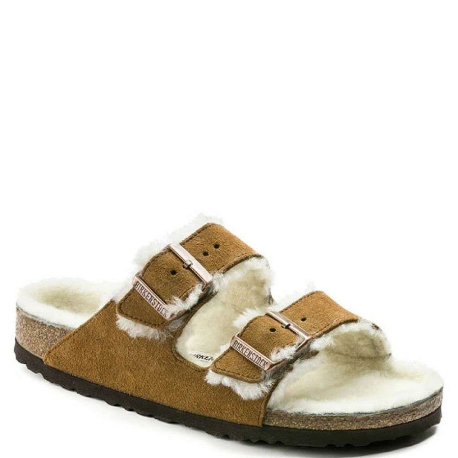 Indoor * | Birkenstock Arizona Shearling In Mink (Narrow Width)