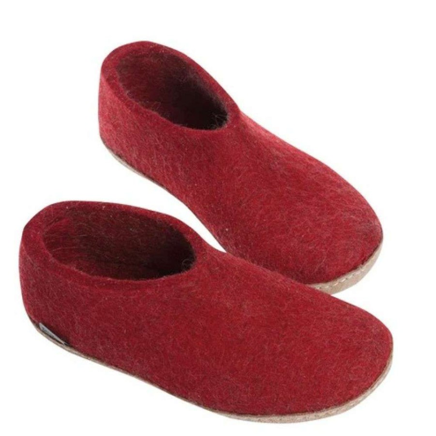 Indoor * | Glerups Shoe Leather Sole In Red