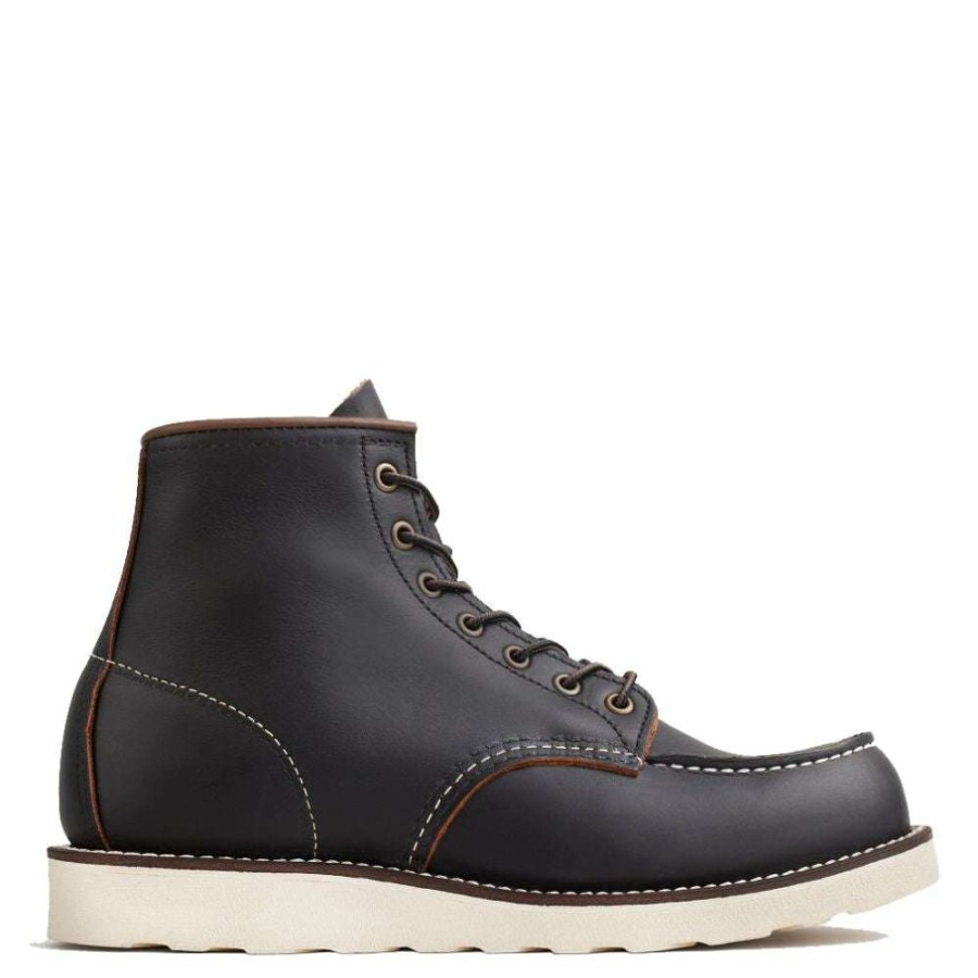 Lace-Up Boots * | Red Wing Shoes Red Wing Men'S Classic 6 Inch Moc 8849 In Black Prairie