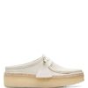 Mules & Clogs * | Clarks Women'S Wallabeecup Lo In White Suede