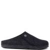 Indoor * | Birkenstock Women'S Zermatt Shearling Wool Felt In Anthracite (Narrow Width)