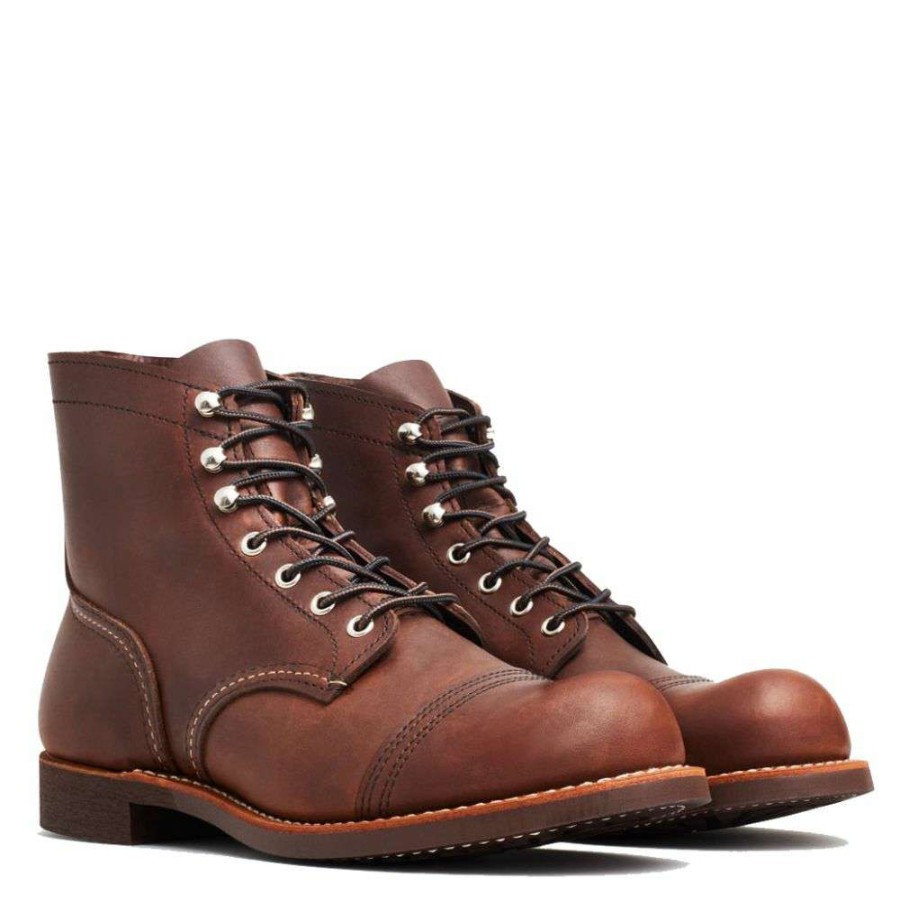 Lace-Up Boots * | Red Wing Shoes Red Wing Men'S Iron Ranger 8111 In Amber (Ee Width)