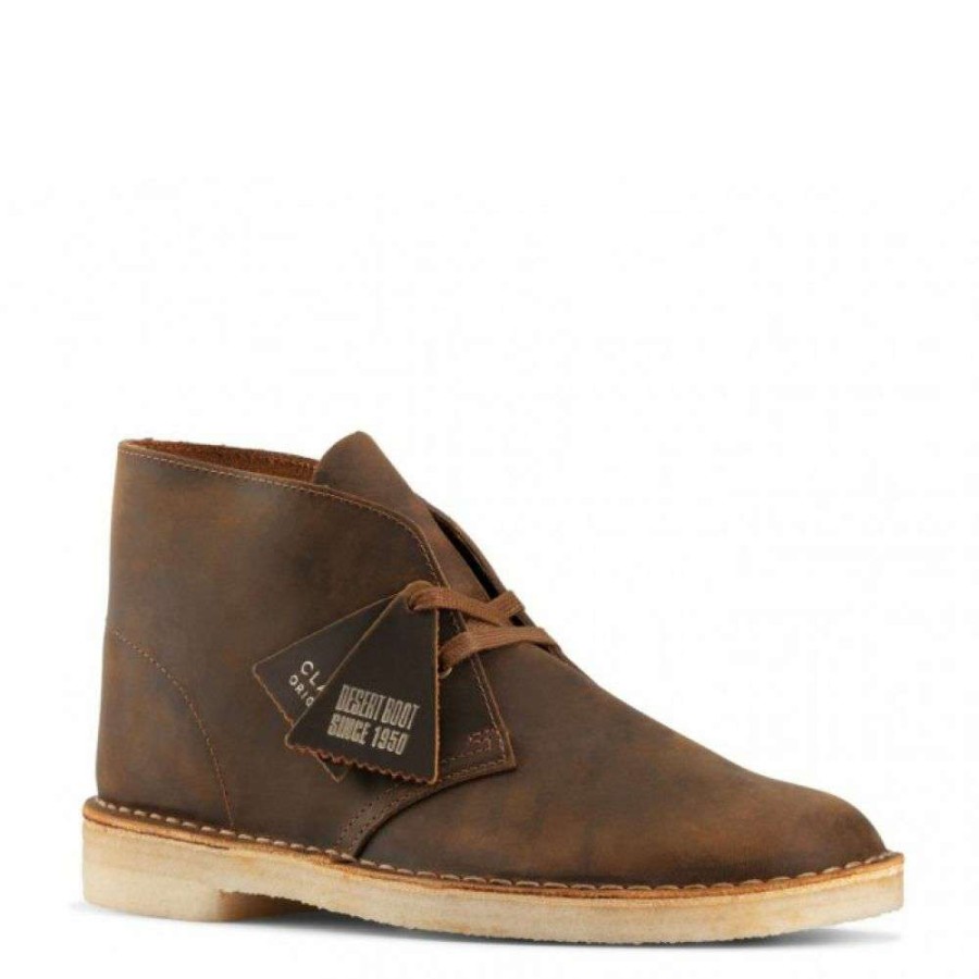 Lace-Up Boots * | Clarks Men'S Desert Boot In Beeswax (New)