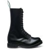 Lace-Up Boots * | Solovair 14 Eye Derby Boot In Black Hi-Shine