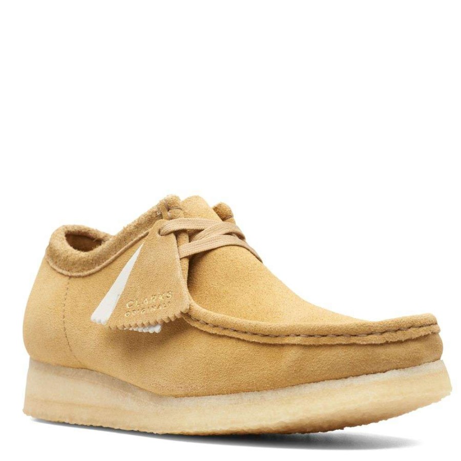 Lace-Up Boots * | Clarks Men'S Wallabee In Oakmoss Suede