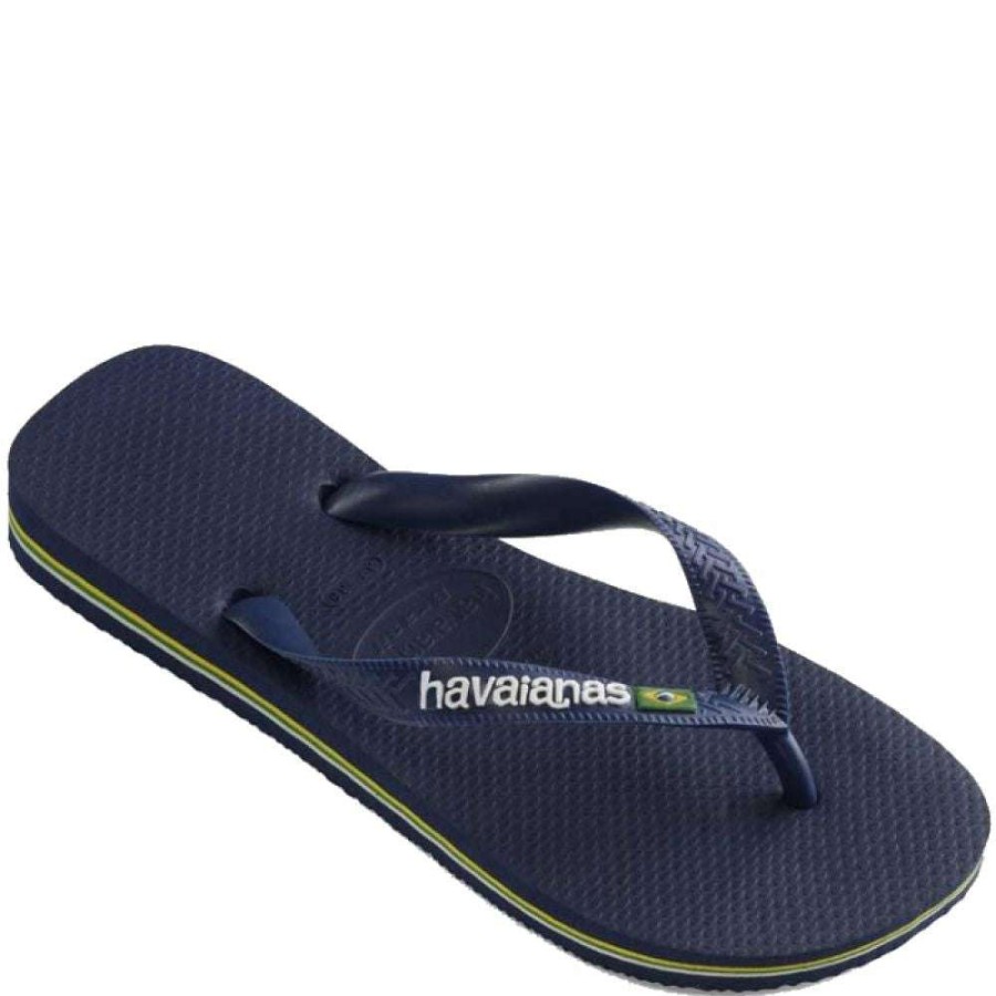 Flip-Flops * | Havaianas Men'S Brazil Flip Flop In Navy