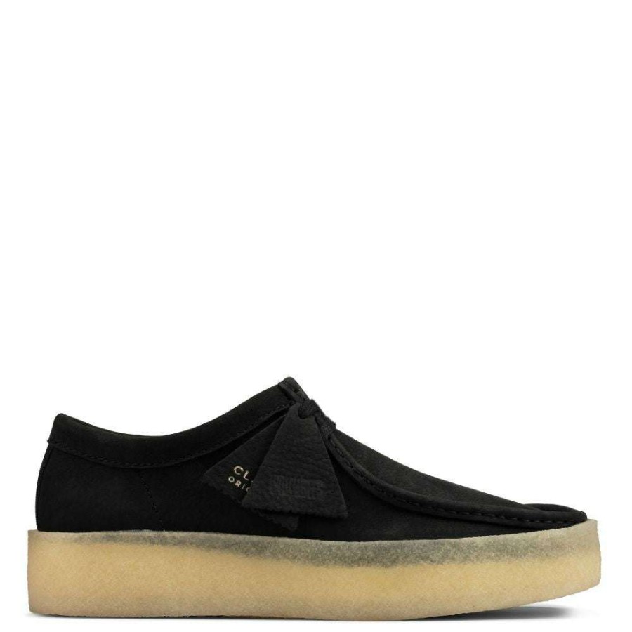 Lace-Up Boots * | Clarks Men'S Wallabee Cup In Black Nubuck